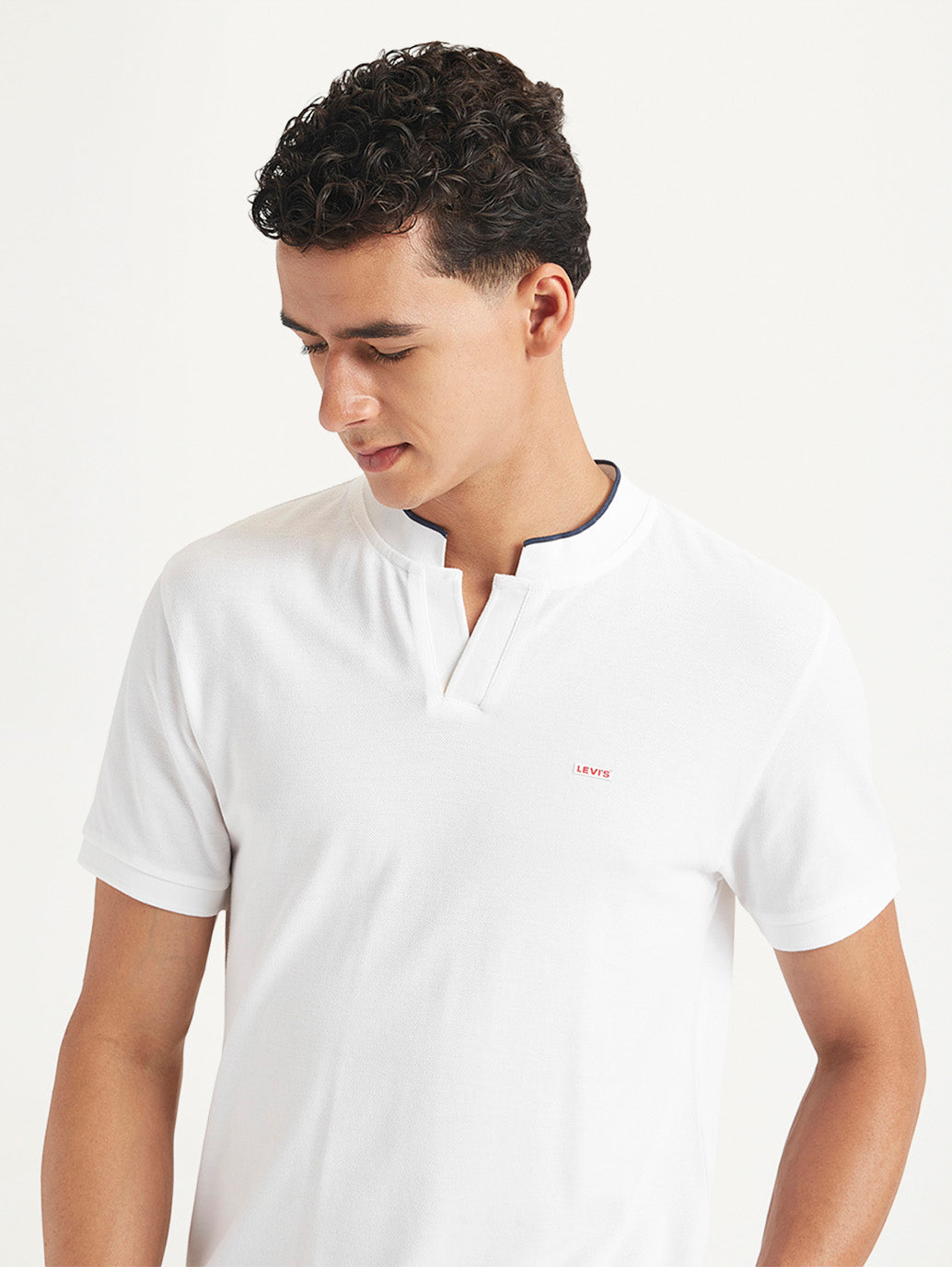 Men's Solid Slim Fit Polo T-Shirt