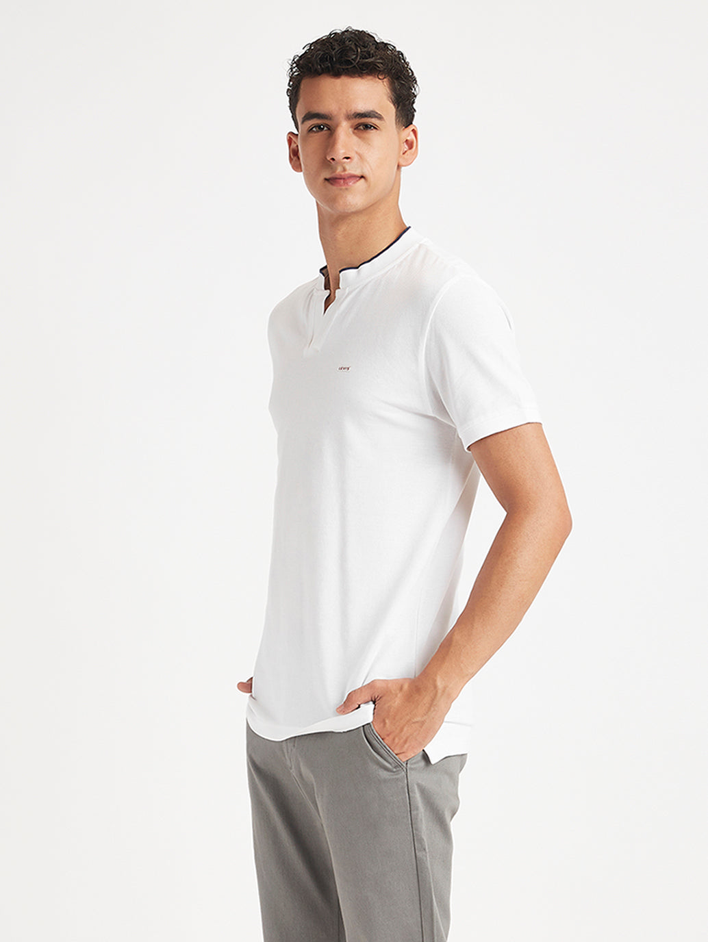 Men's Solid Slim Fit Polo T-Shirt