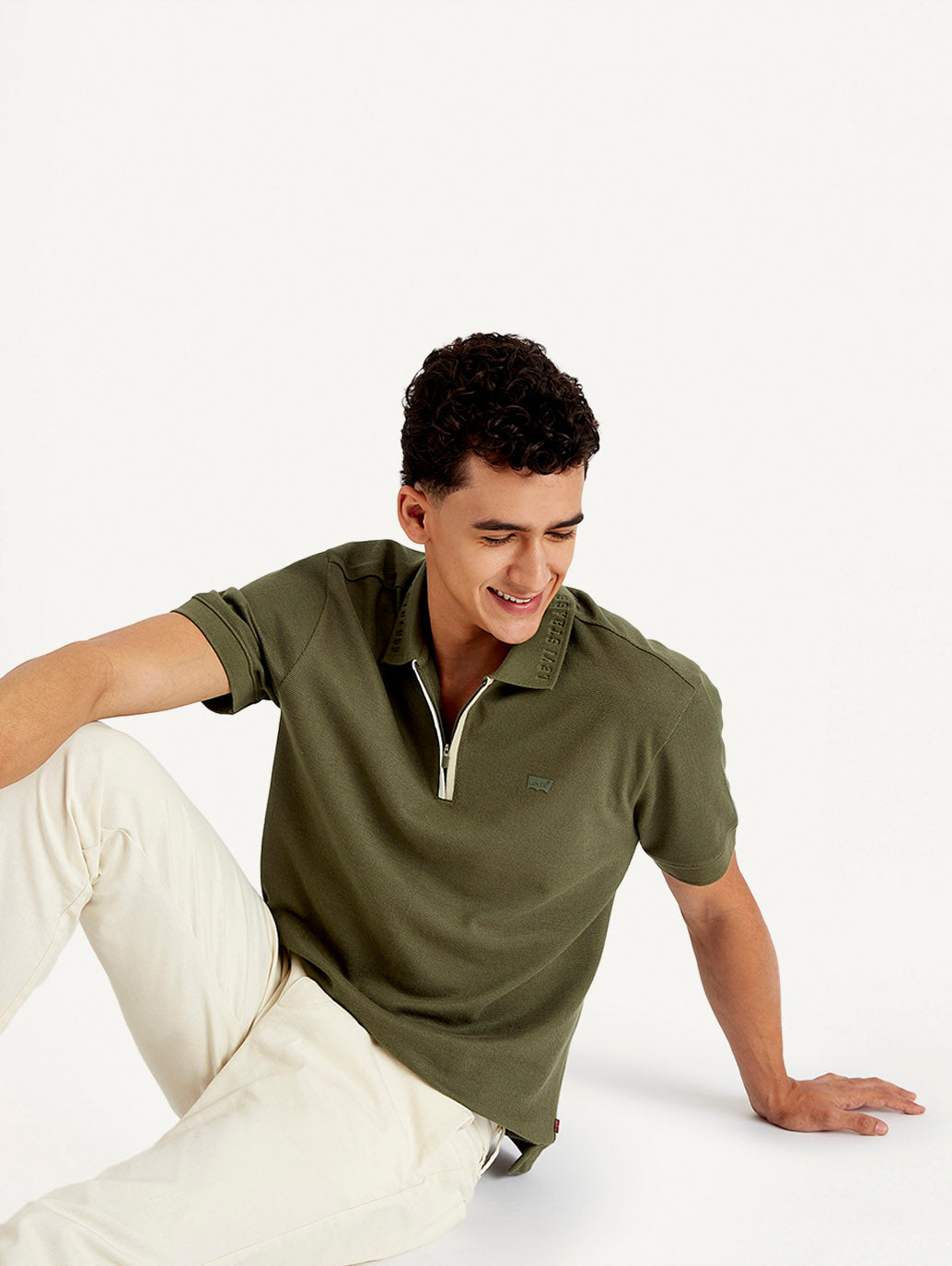 Men's Solid Slim Fit Polo T-Shirt