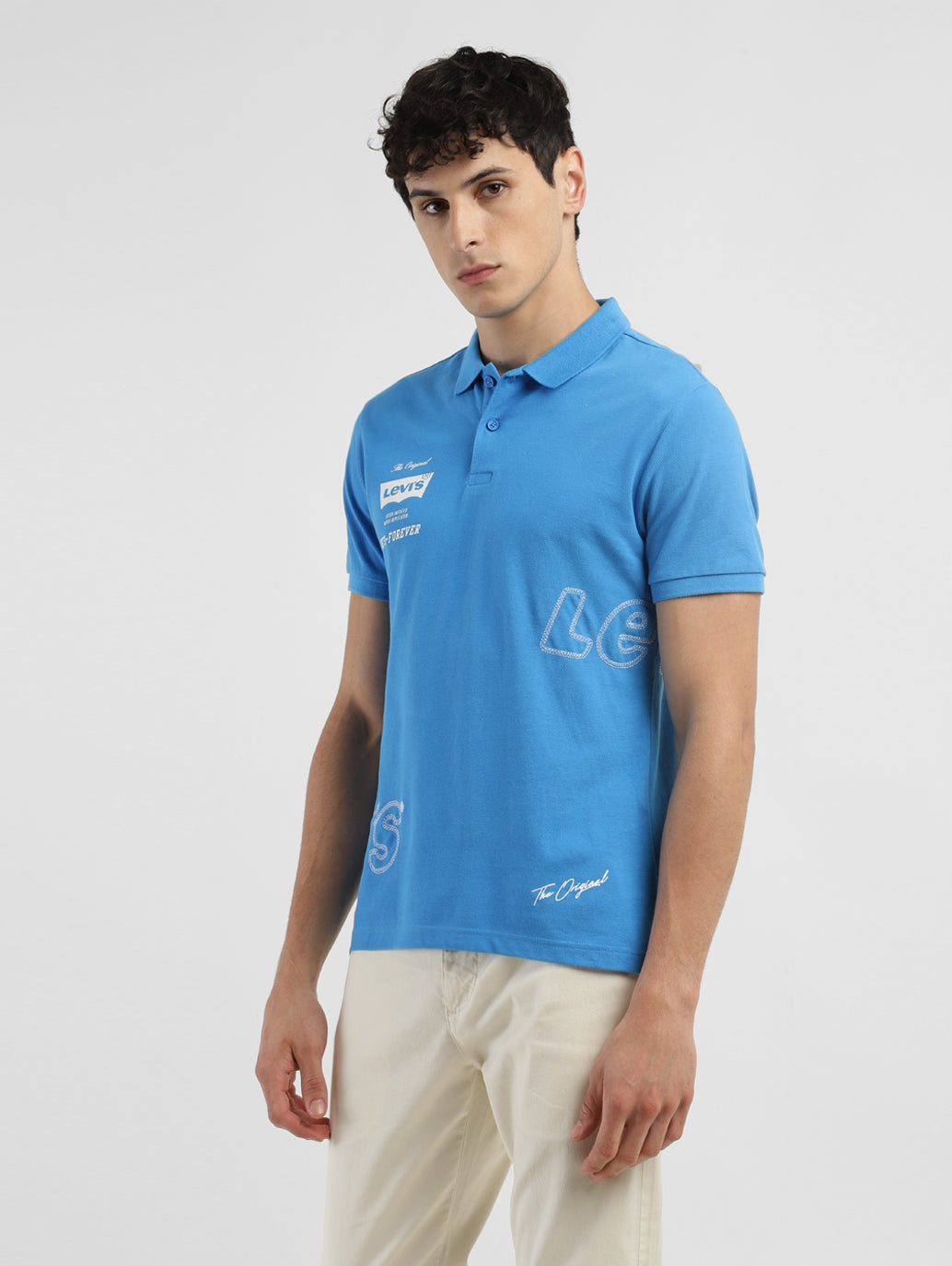 Men's Brand Logo Polo T-shirt