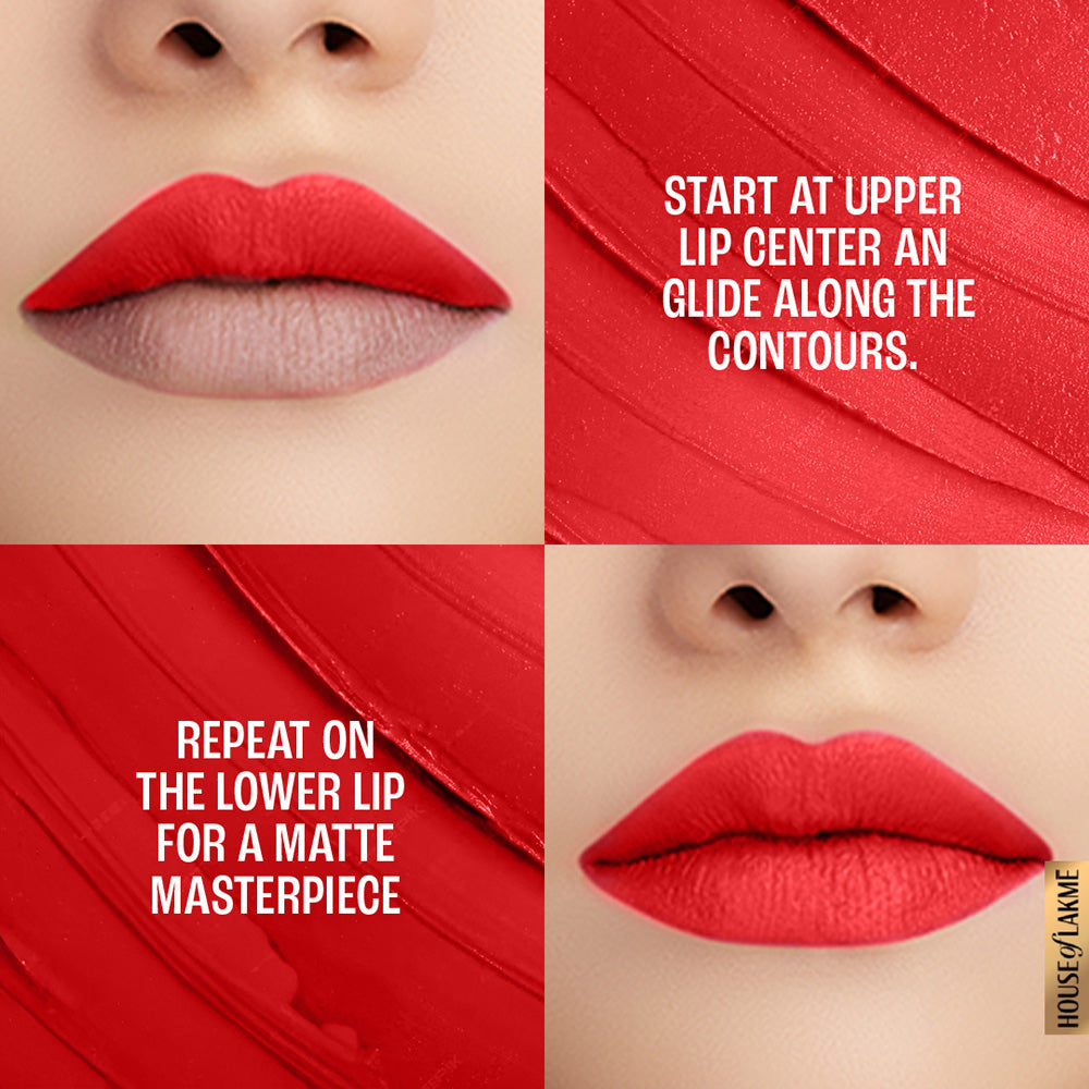 Lakmē 9to5 Powerplay Priming Matte Lipstick