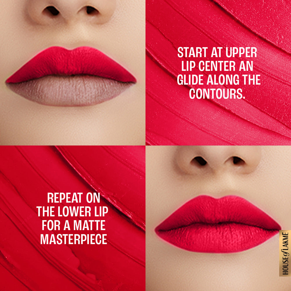 Lakmē 9to5 Powerplay Priming Matte Lipstick