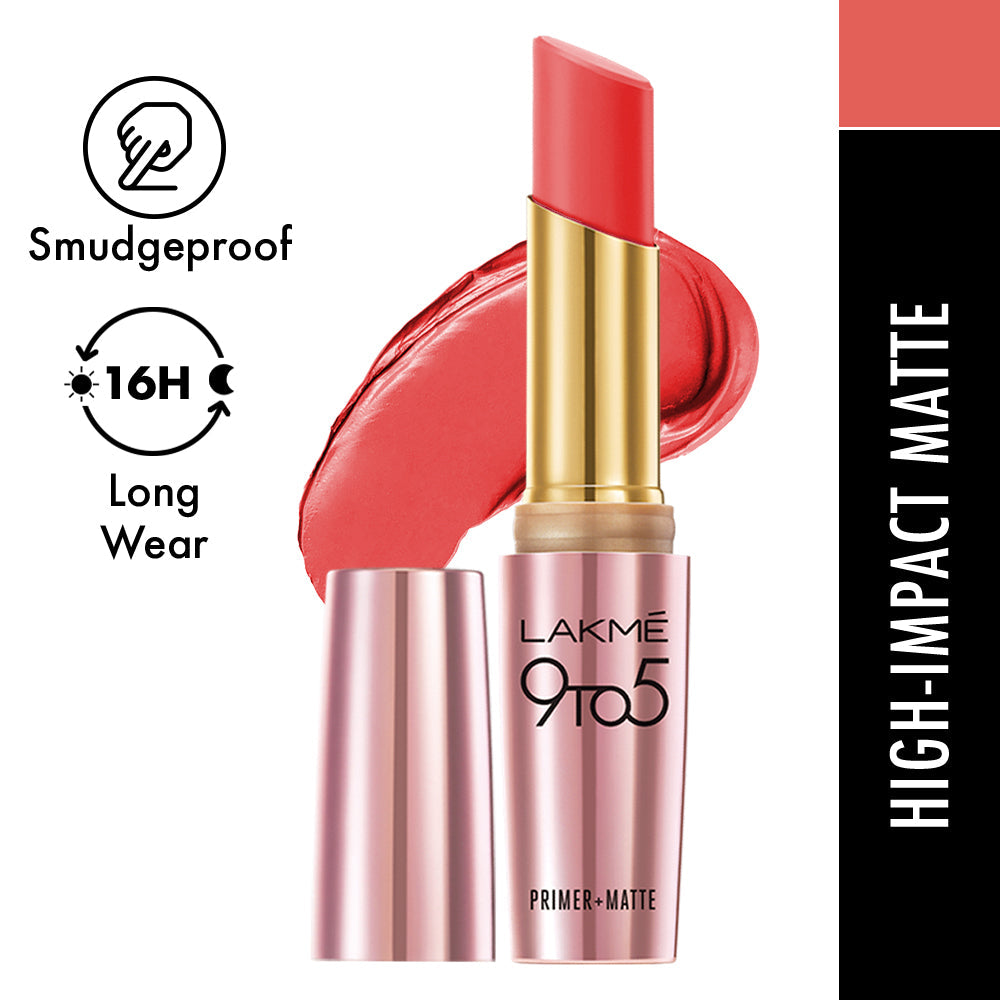 Lakmē 9to5 Powerplay Priming Matte Lipstick