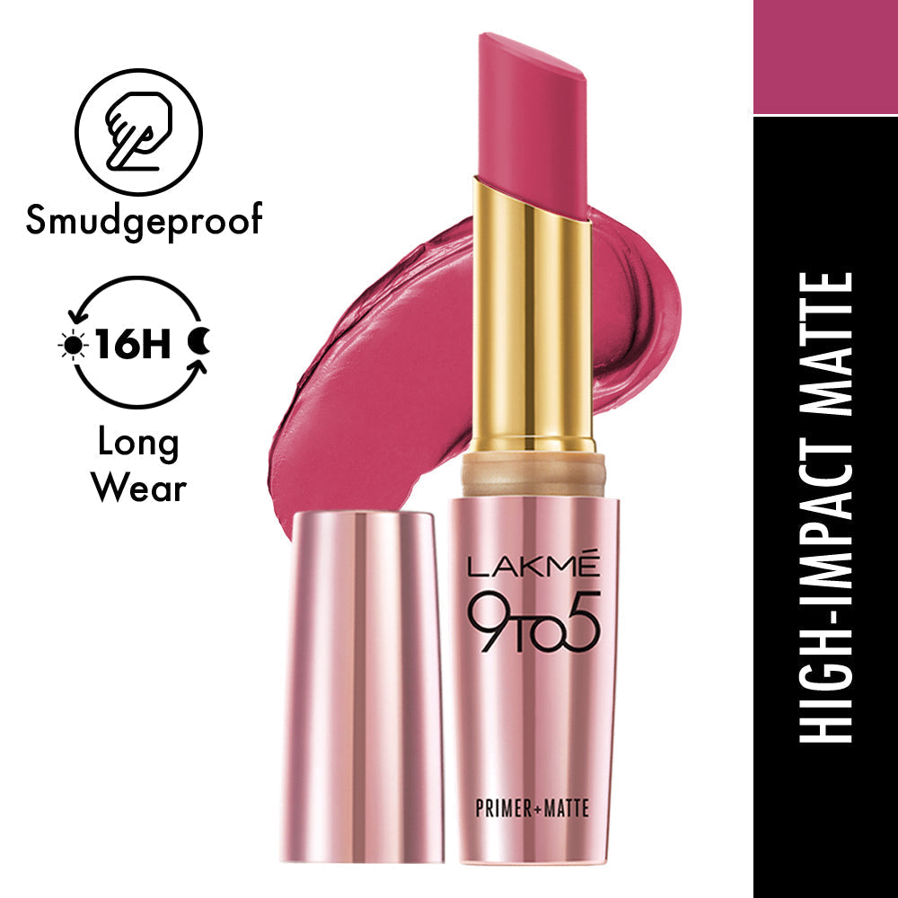 Lakmē 9to5 Powerplay Priming Matte Lipstick