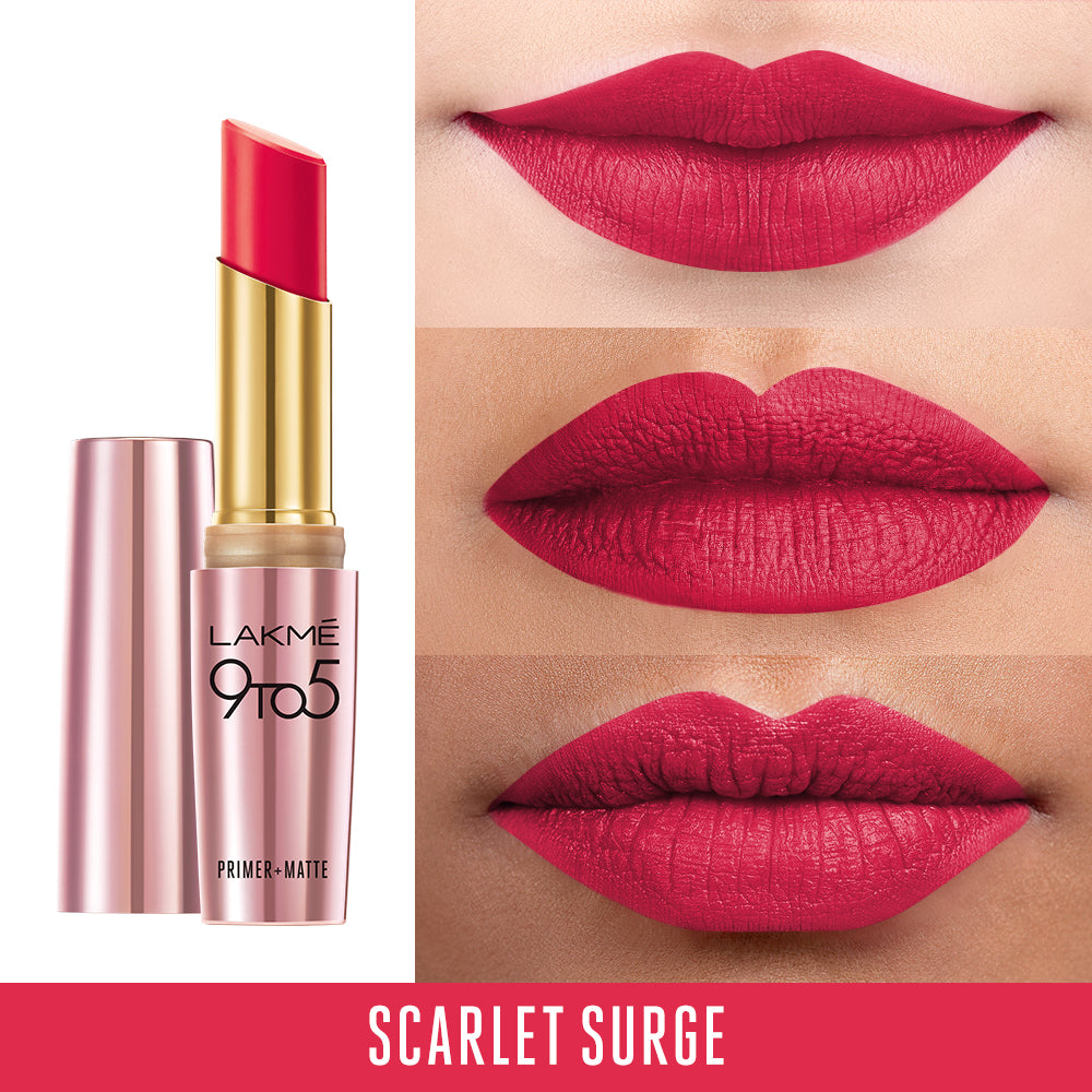 Lakmē 9to5 Powerplay Priming Matte Lipstick