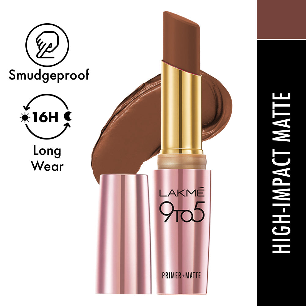 Lakmē 9to5 Powerplay Priming Matte Lipstick