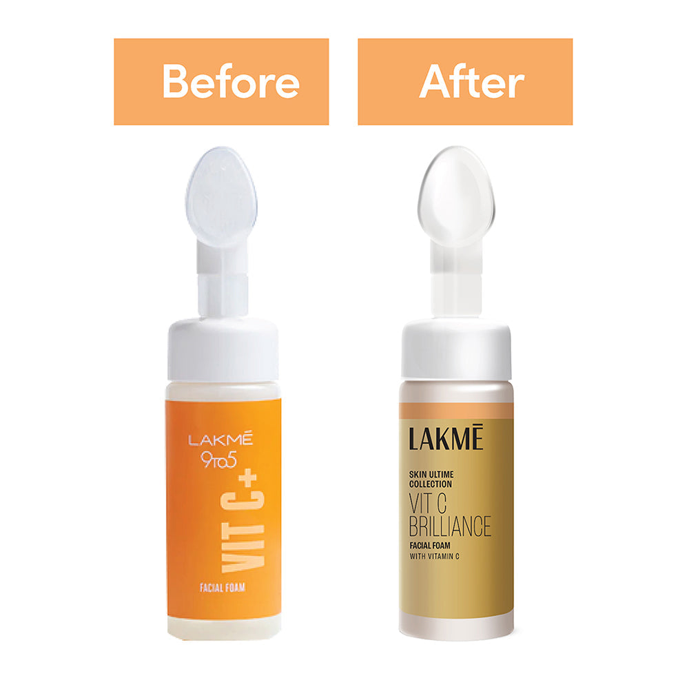 Lakmē Vitamin C Brilliance Facial Foam Vitamin C Foaming Facewash for brighter skin 150ML