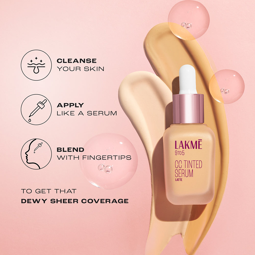 Lakmē CC Tinted Serum with 2% Hyaluronic Acid