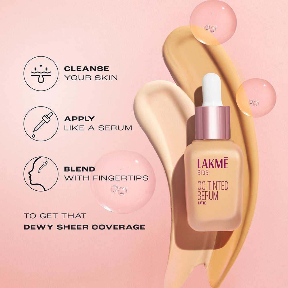 Lakmē CC Tinted Serum with 2% Hyaluronic Acid