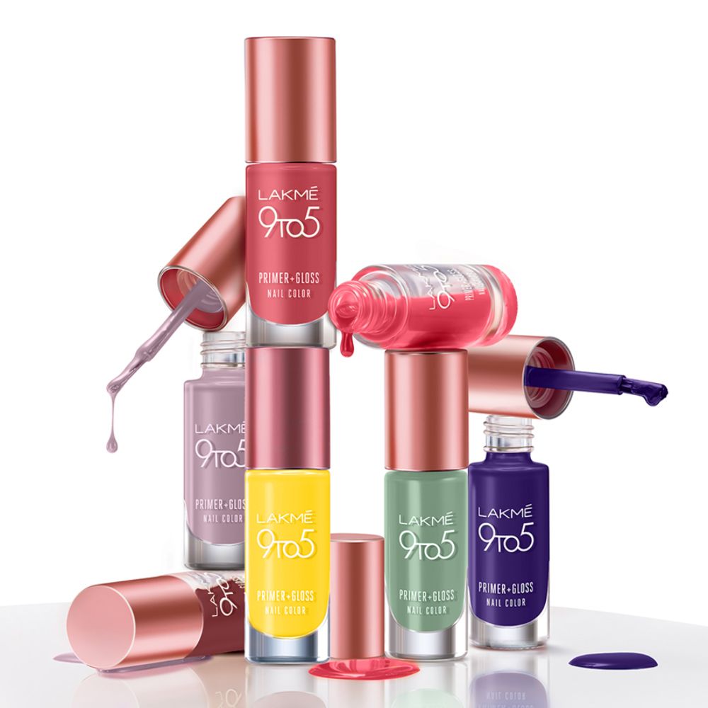 Lakmē 9 to 5 Primer + Gloss Nail Colour