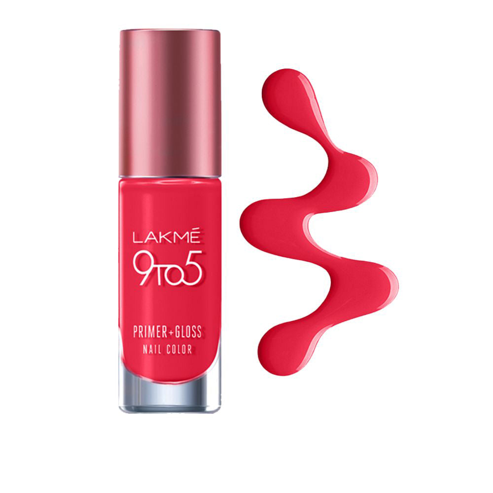 Lakmē 9 to 5 Primer + Gloss Nail Colour