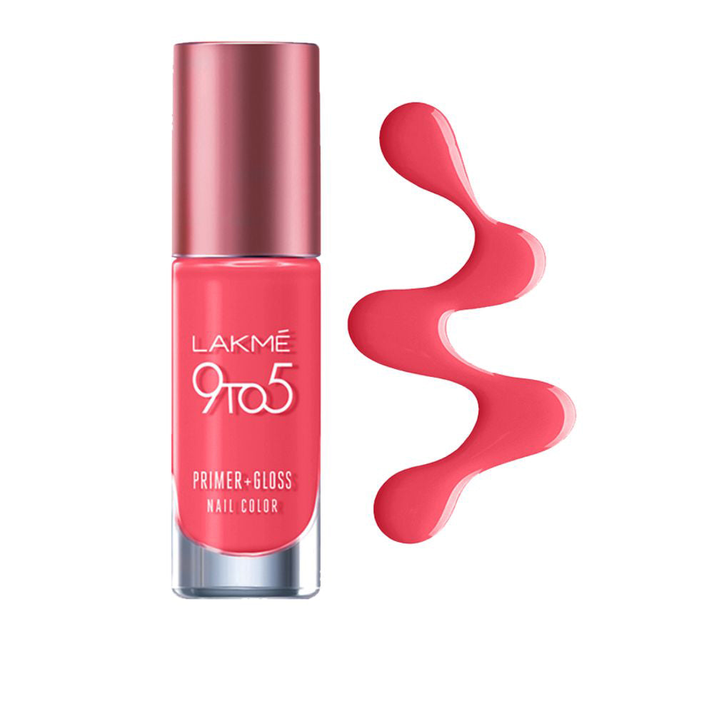 Lakmē 9 to 5 Primer + Gloss Nail Colour