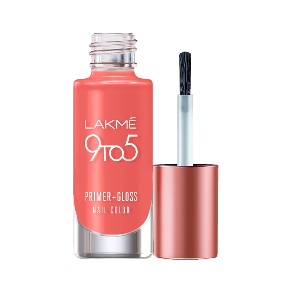 Lakmē 9 to 5 Primer + Gloss Nail Colour