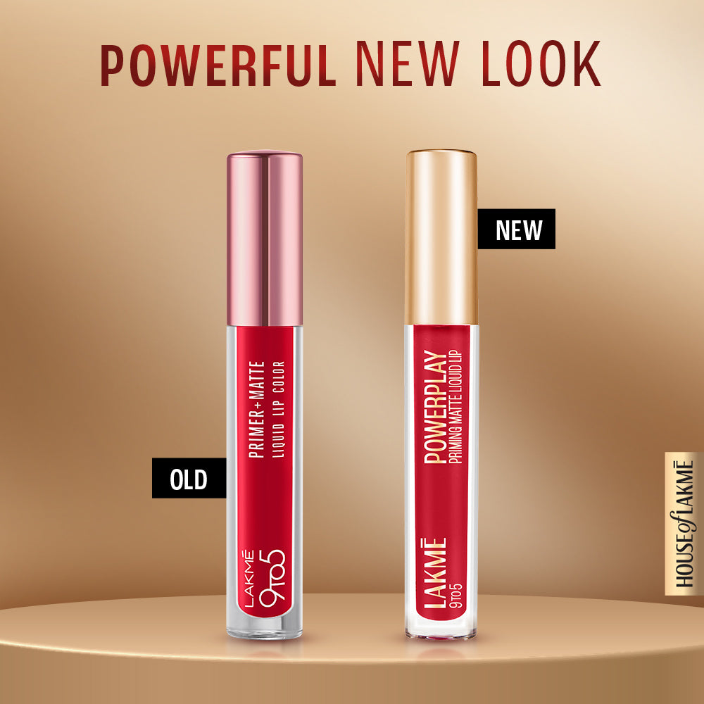 Lakmē 9to5 Powerplay Priming Matte Liquid Lip