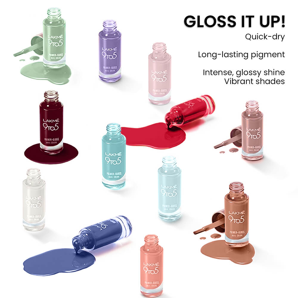 Lakmē 9to5 Primer + Gloss Nail Color
