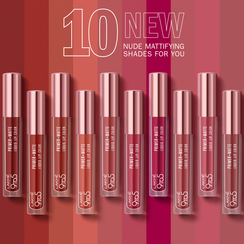 Lakmē 9to5 Powerplay Priming Matte Liquid Lip