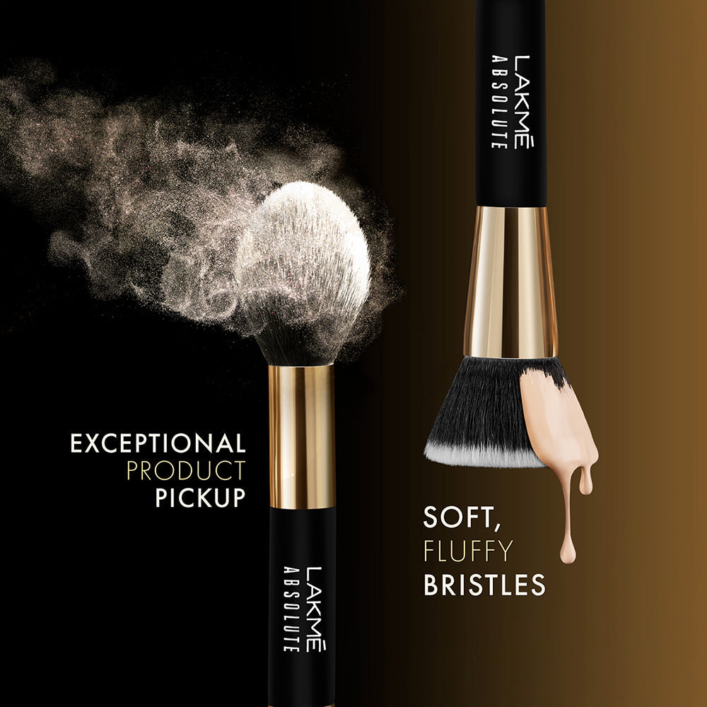Lakmē Absolute Makeup Master Tools - Dual Ended Foundation & Powder Brush