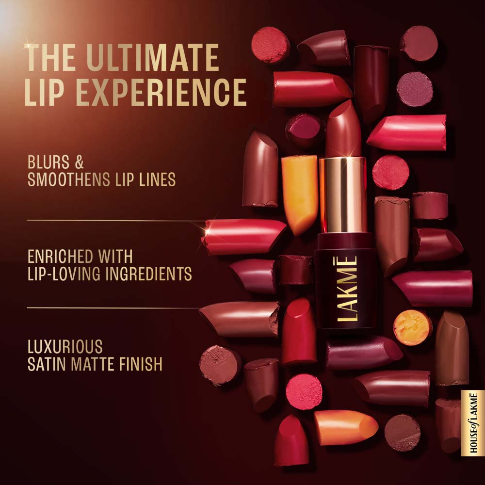 Lakmē Ultimate Glam Satin Matte Lipstick