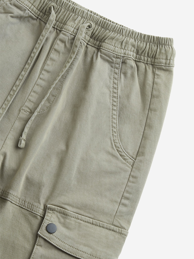 Y&F Kids Sage Cargo-Style Mid-Rise Cotton-Blend Pants