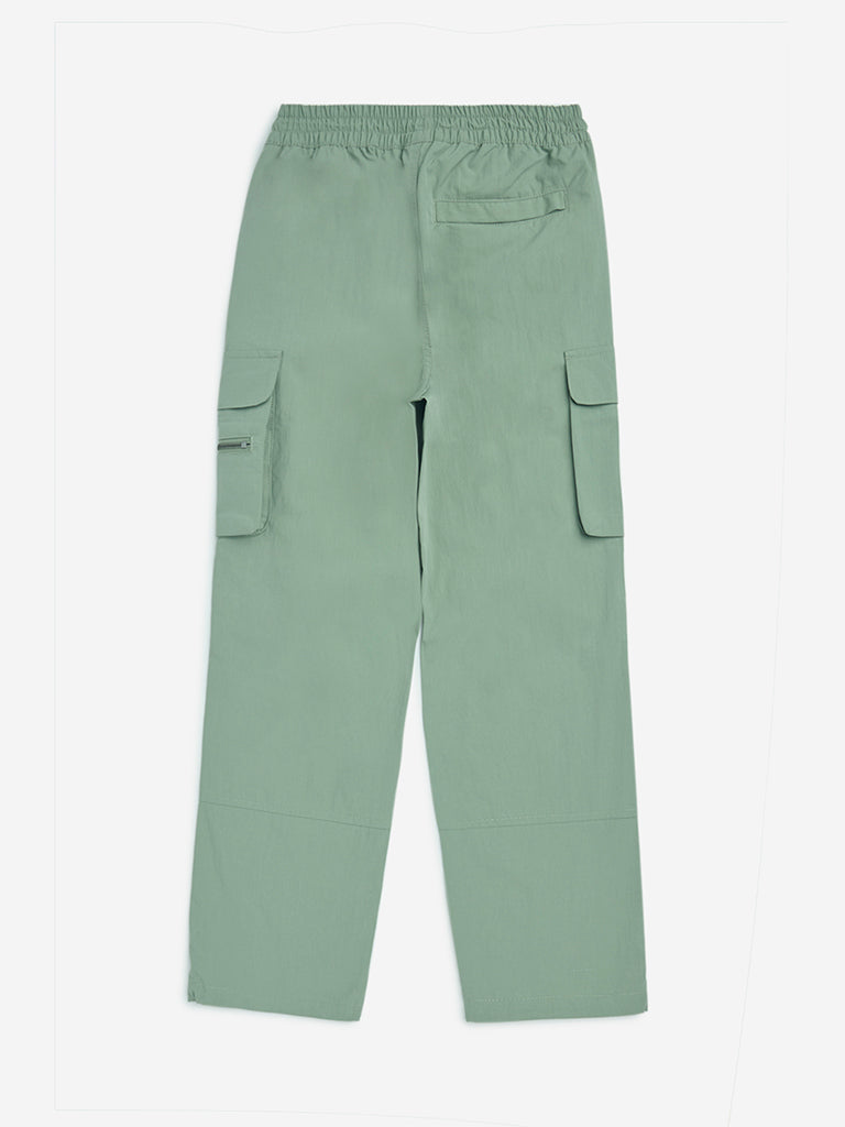 Y&F Kids Sage Cargo-Style Mid-Rise Cotton-Blend Pants