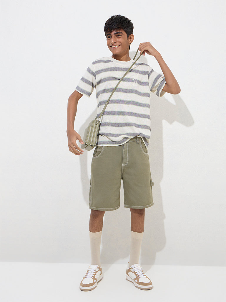 Y&F Kids Sage Mid-Rise Denim Shorts