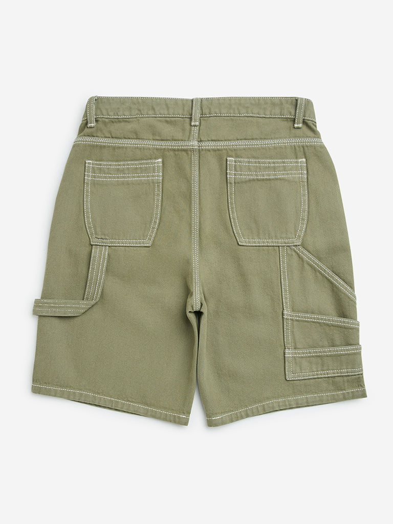 Y&F Kids Sage Mid-Rise Denim Shorts