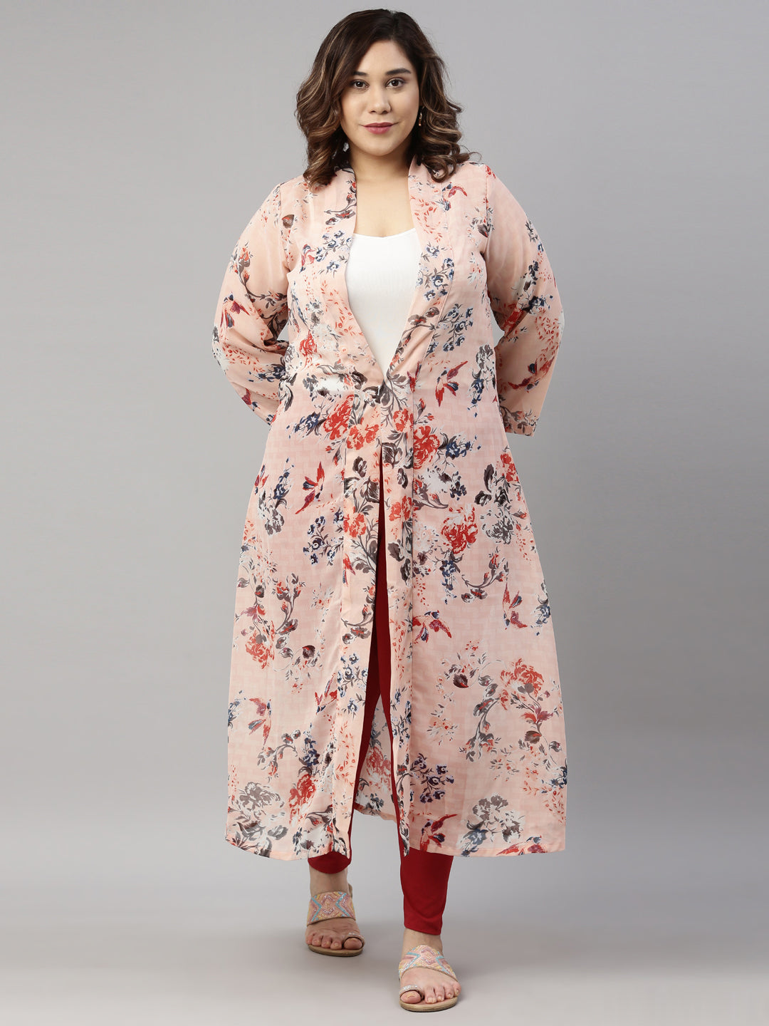 Cherry Cotton Stretch Ankle Length Leggings-Tall