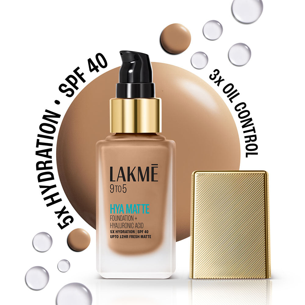 Lakmē 9to5 Hya Matte Foundation + Hyaluronic Acid
