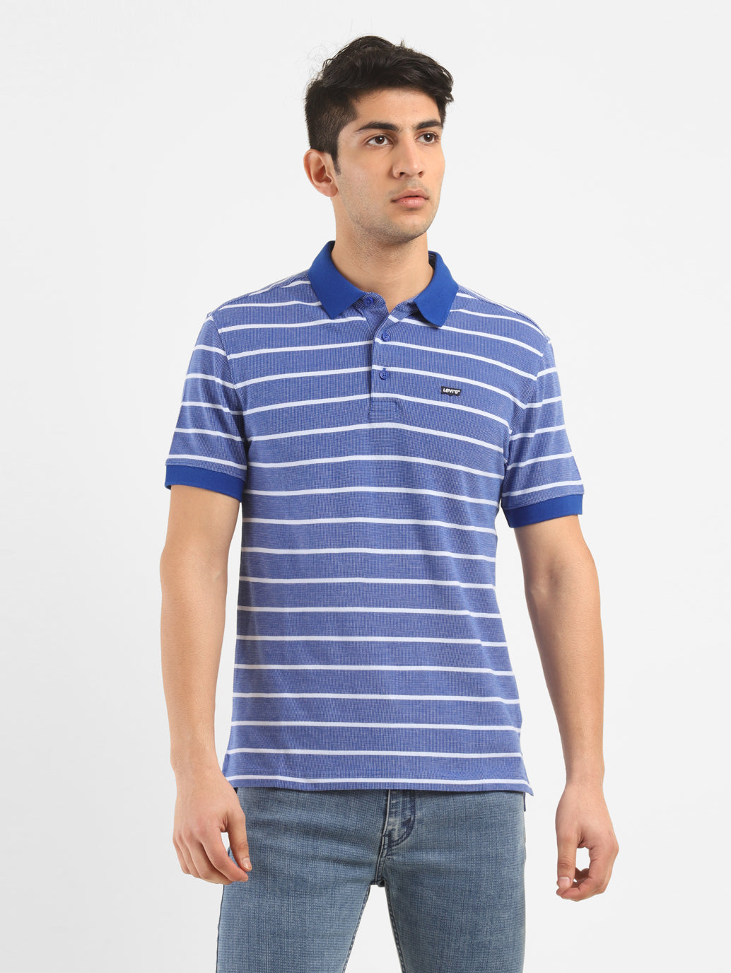 Men's Striped Polo T-shirt