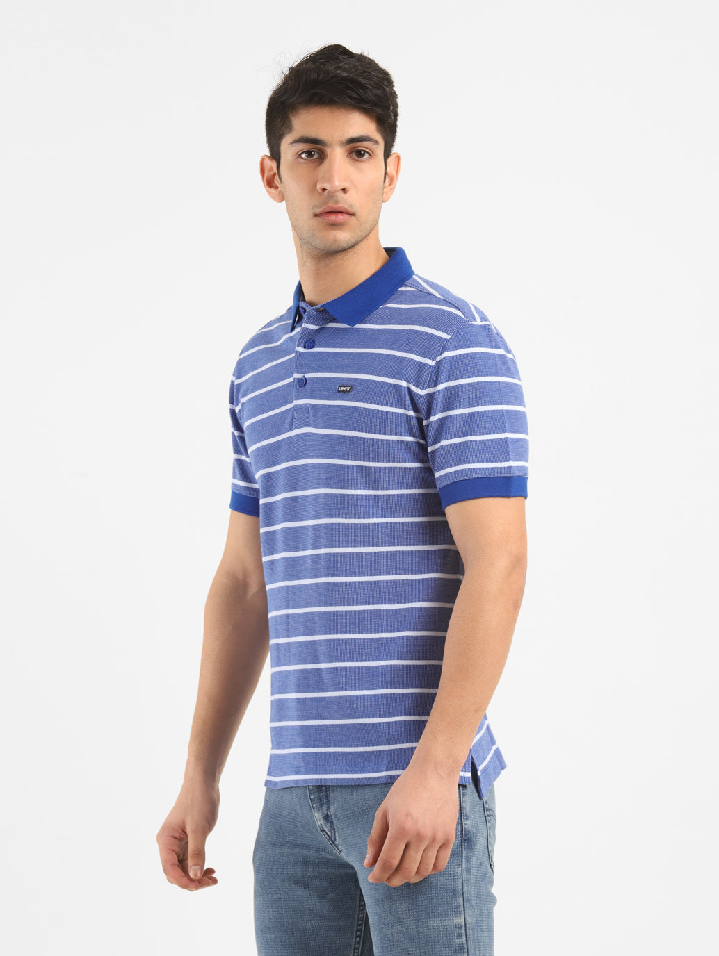 Men's Striped Polo T-shirt