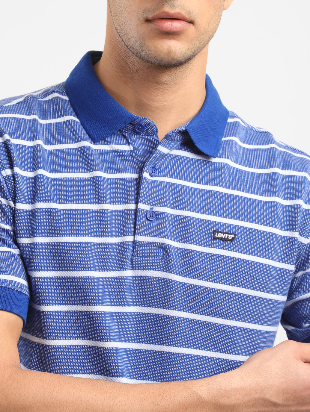 Men's Striped Polo T-shirt