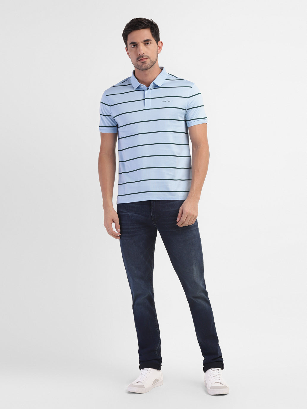 Men's Striped Polo T-shirt