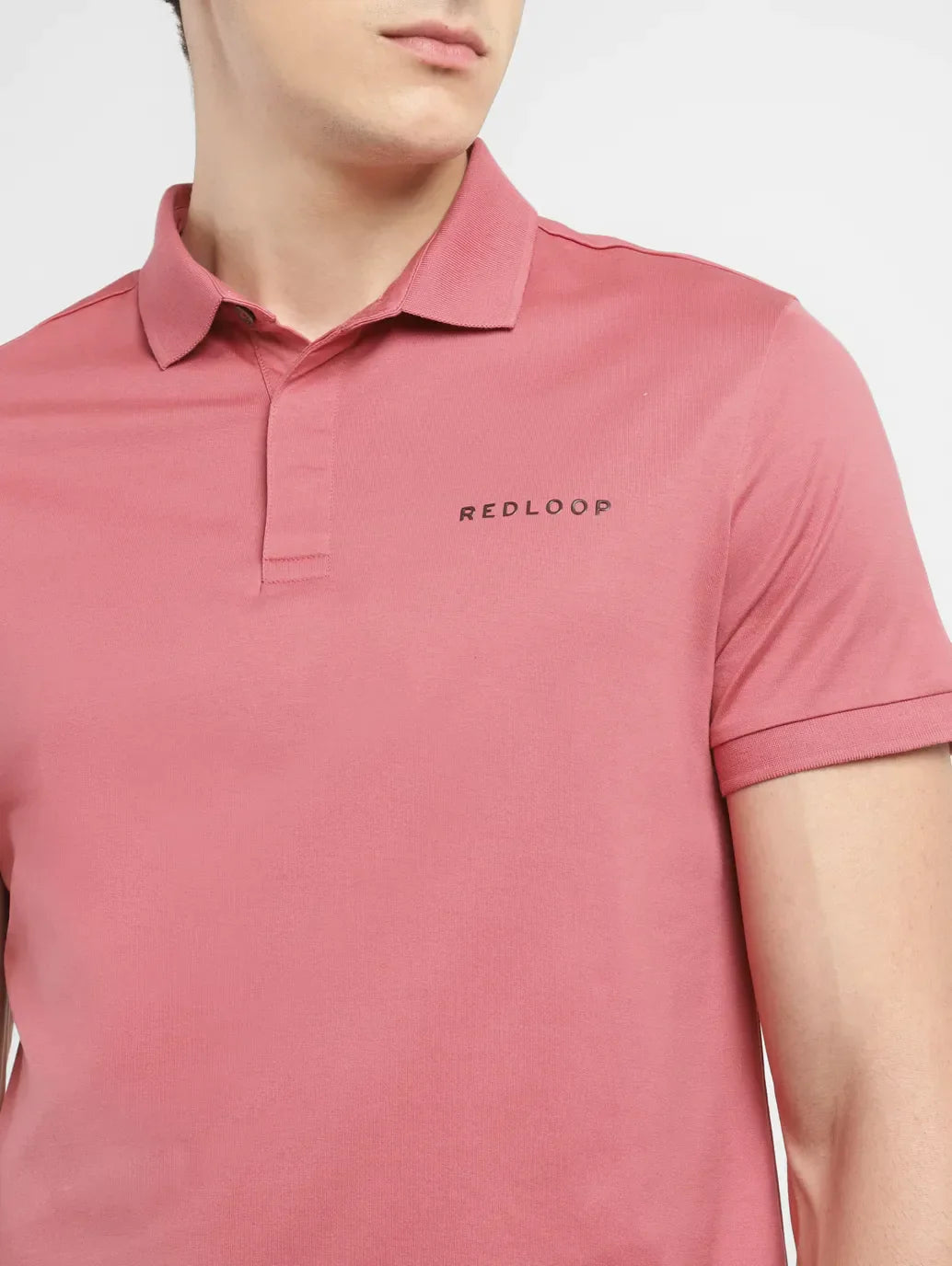 Men's Solid Slim Fit Polo T-shirt