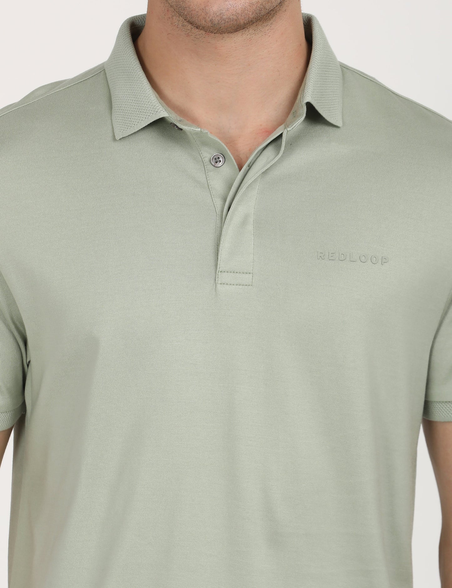 Men's Solid Slim Fit Polo T-Shirt