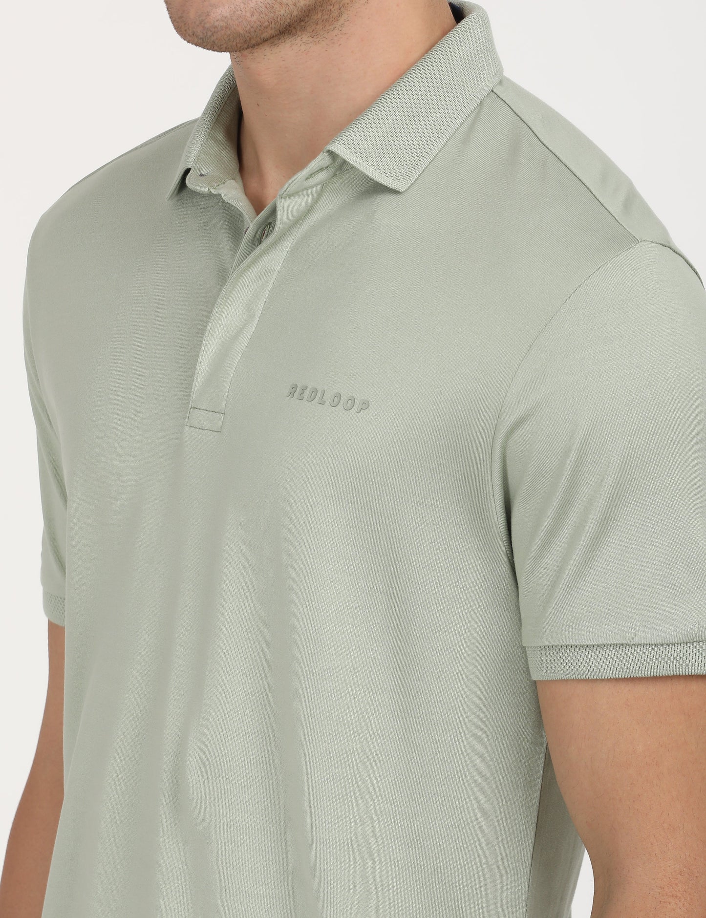 Men's Solid Slim Fit Polo T-Shirt