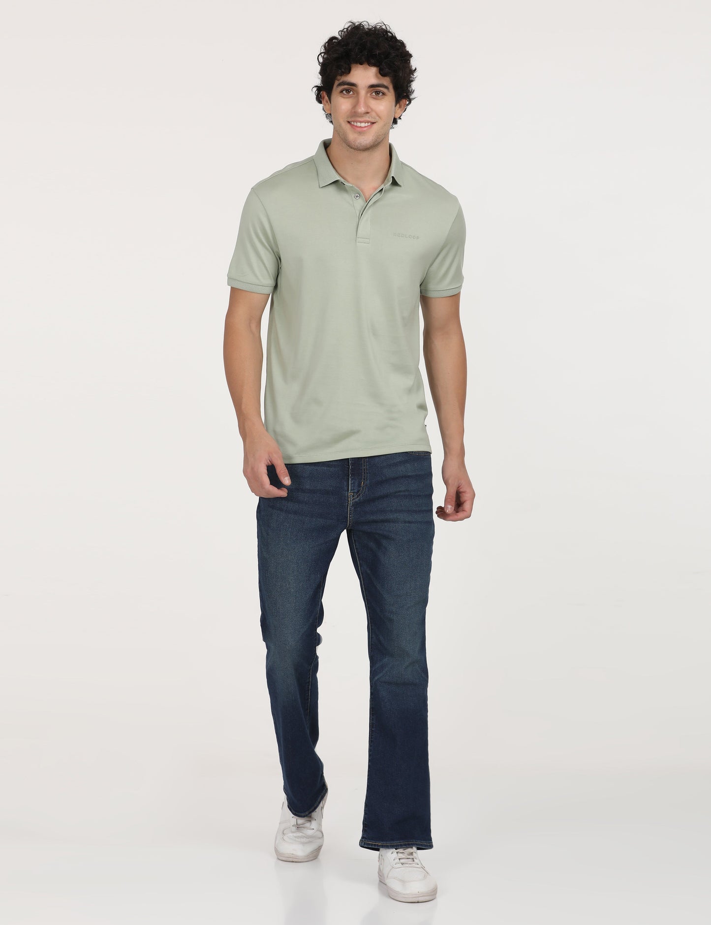 Men's Solid Slim Fit Polo T-Shirt