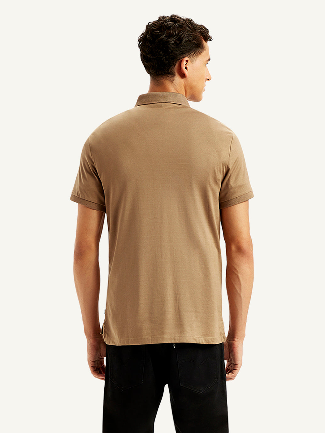 Men's Solid Slim Fit Polo T-Shirt