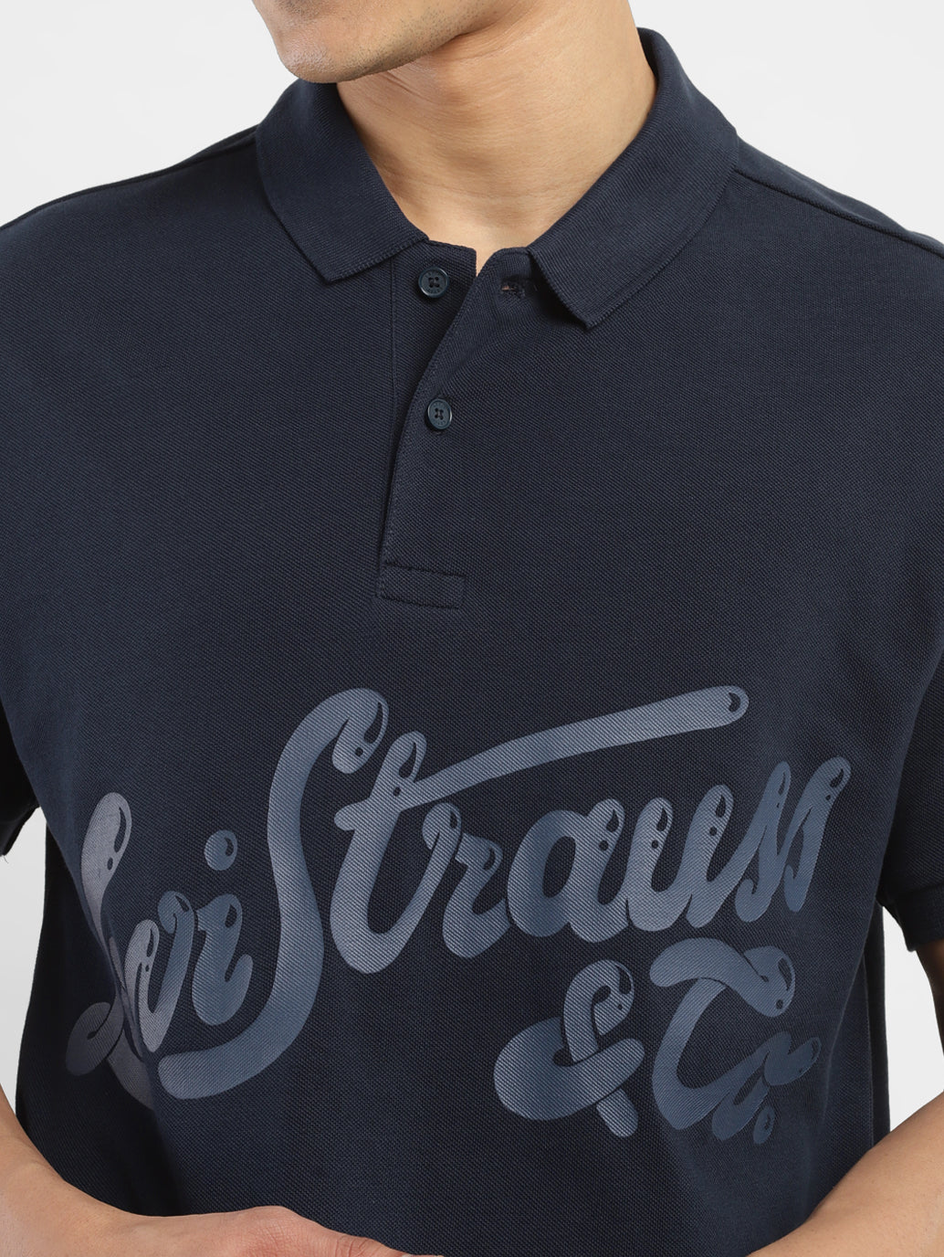 Men's Brand Logo Polo T-shirt