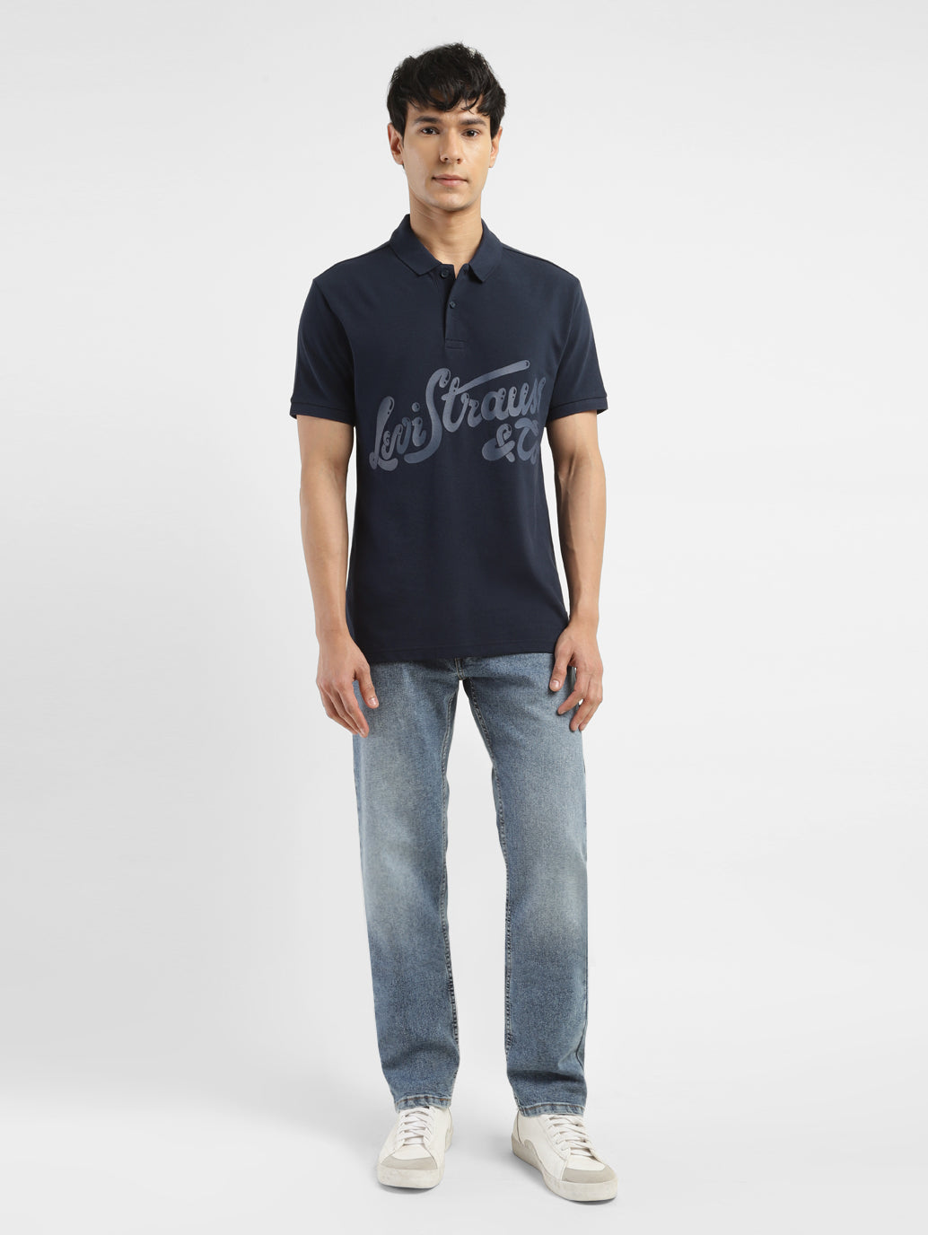Men's Brand Logo Polo T-shirt