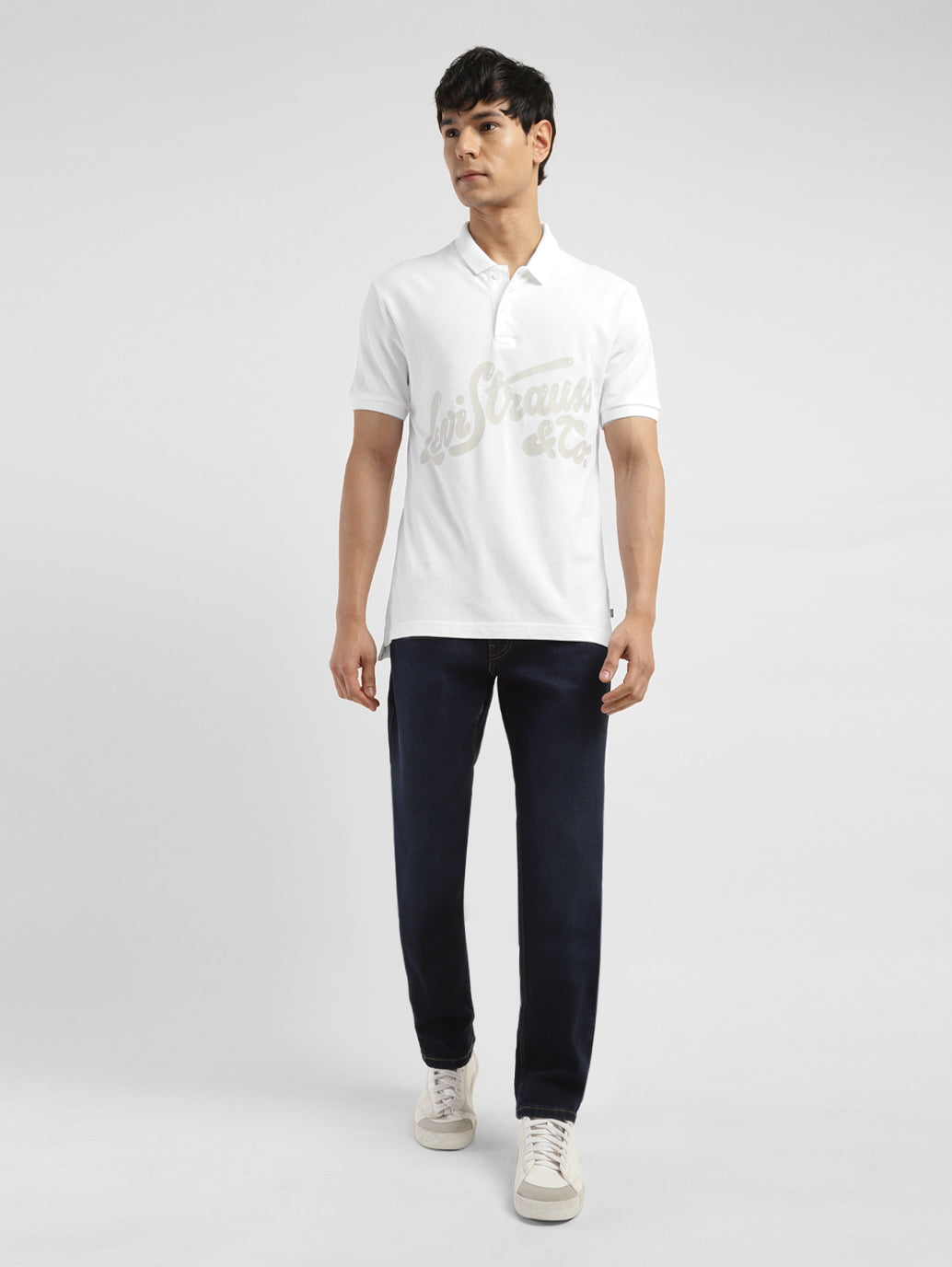 Men's Brand Logo Polo T-shirt