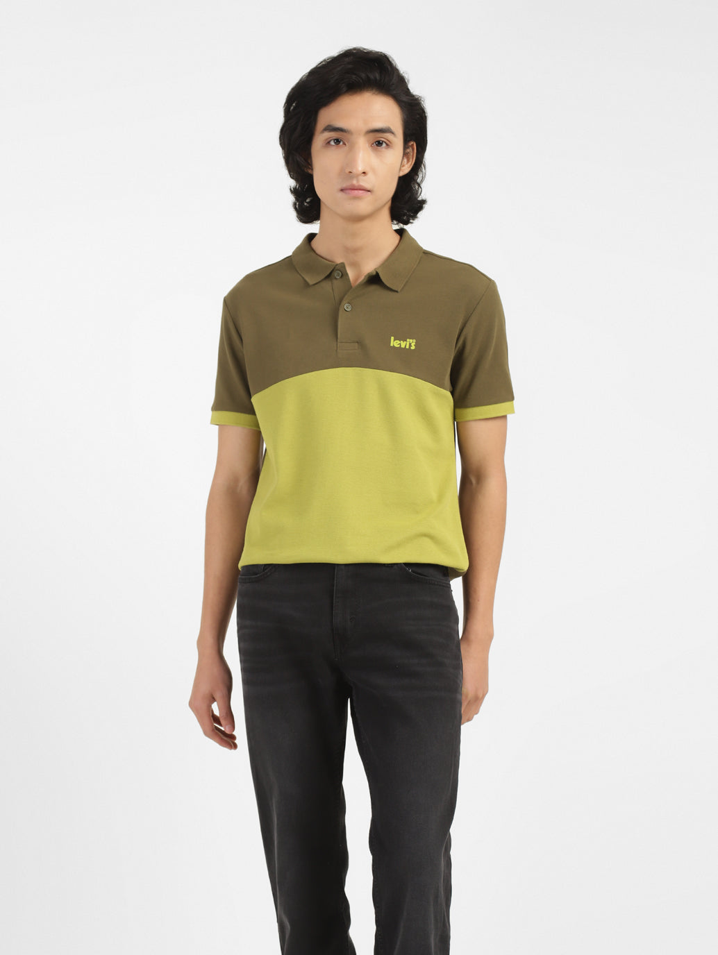 Men's Colorblock Polo T-shirt