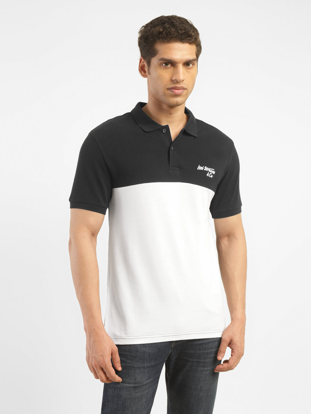Men's Colorblock Polo T-shirt