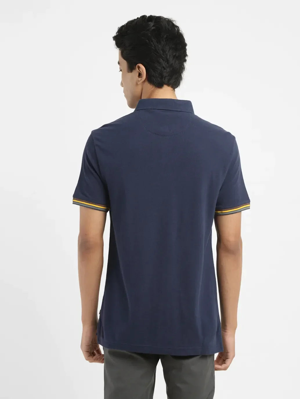 Men's Solid Slim Fit Polo T-shirt