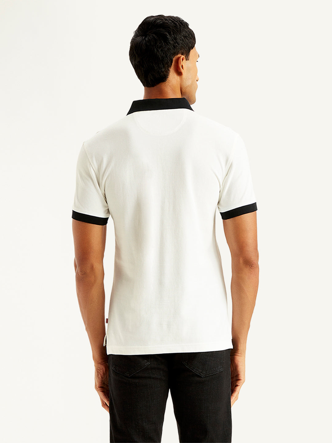 Men's Brand Logo Slim Fit Polo T-Shirt