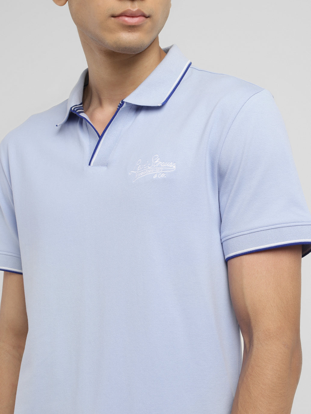Men's Solid Slim Fit Polo T-shirt