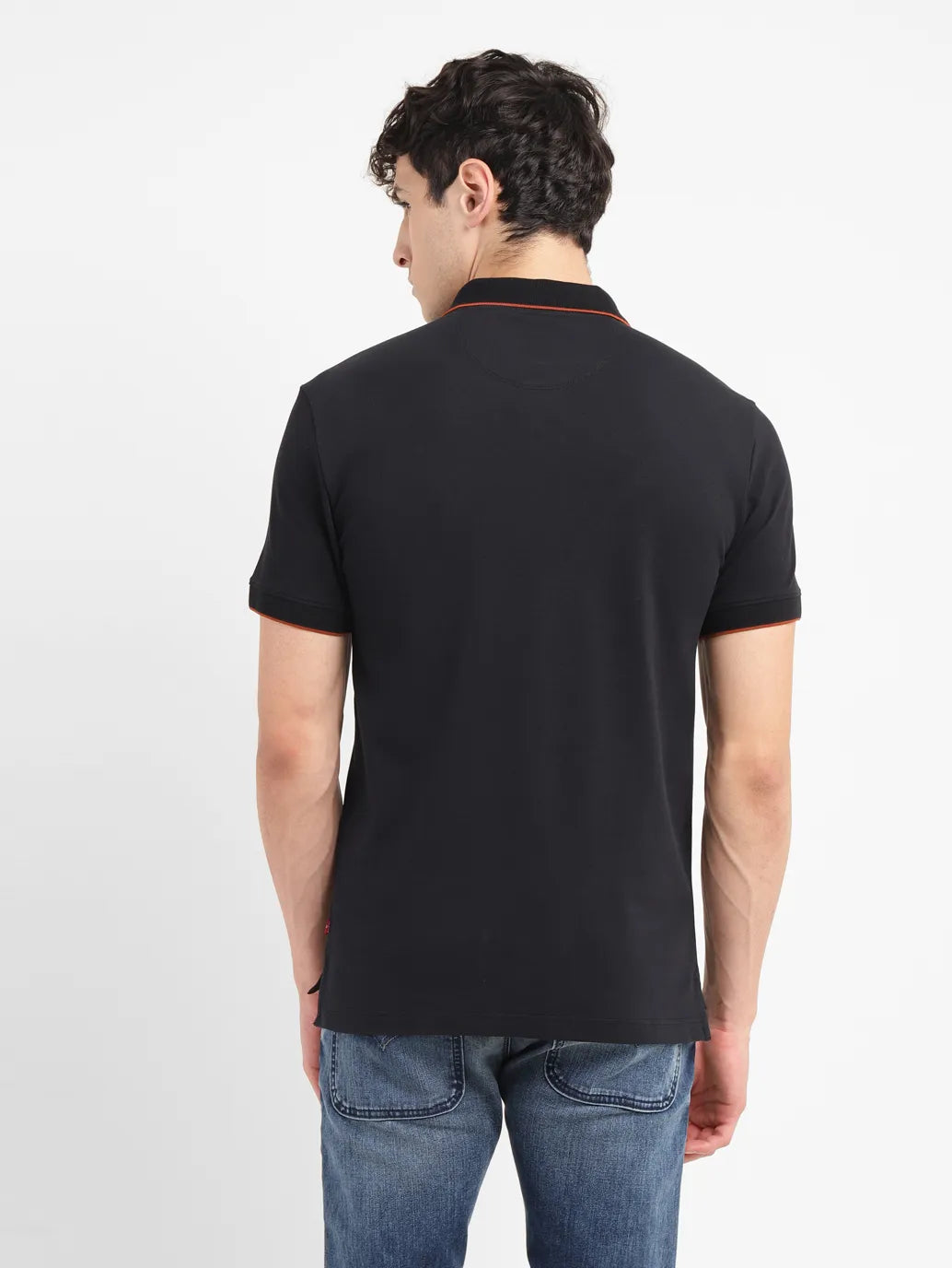 Men's Solid Slim Fit Polo T-shirt