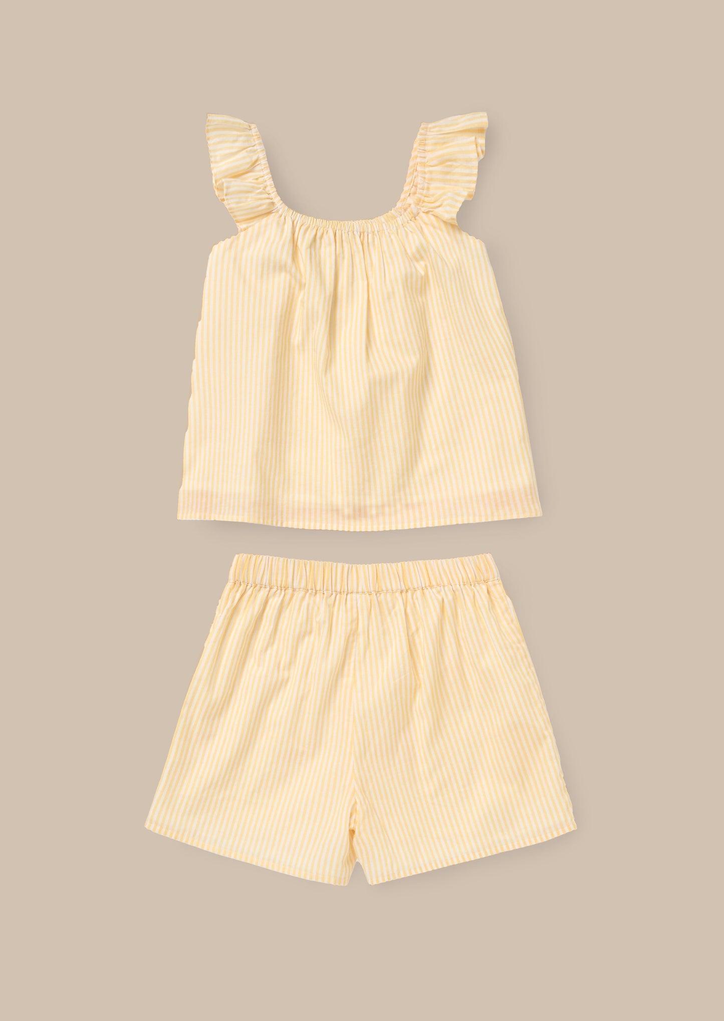 Alba Yellow Broderie PJ Set Yellow