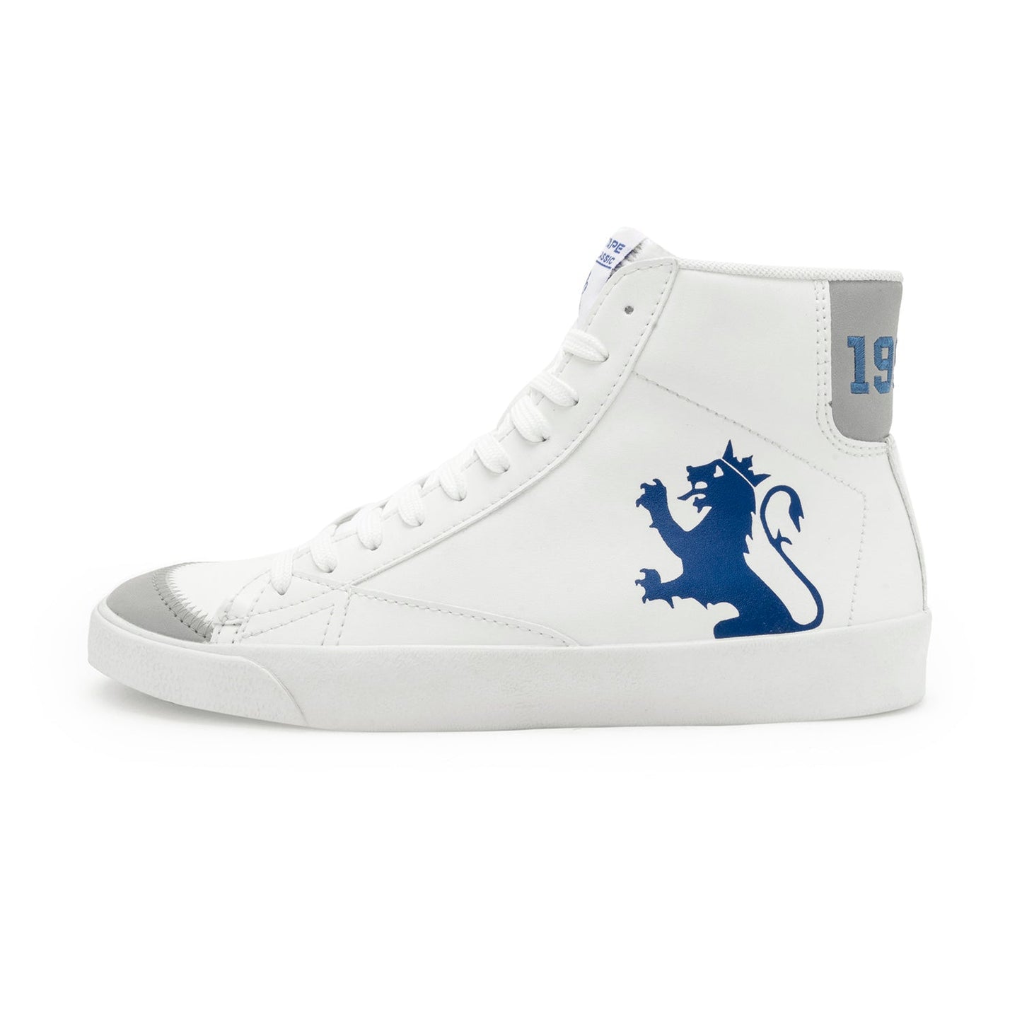 White/Blue Vulcanised Casual Shoes For Men | Soft Cushioned Insole, Slip-ResisTance, Dynamic Feet Support, Arch Support & Shock Absorption