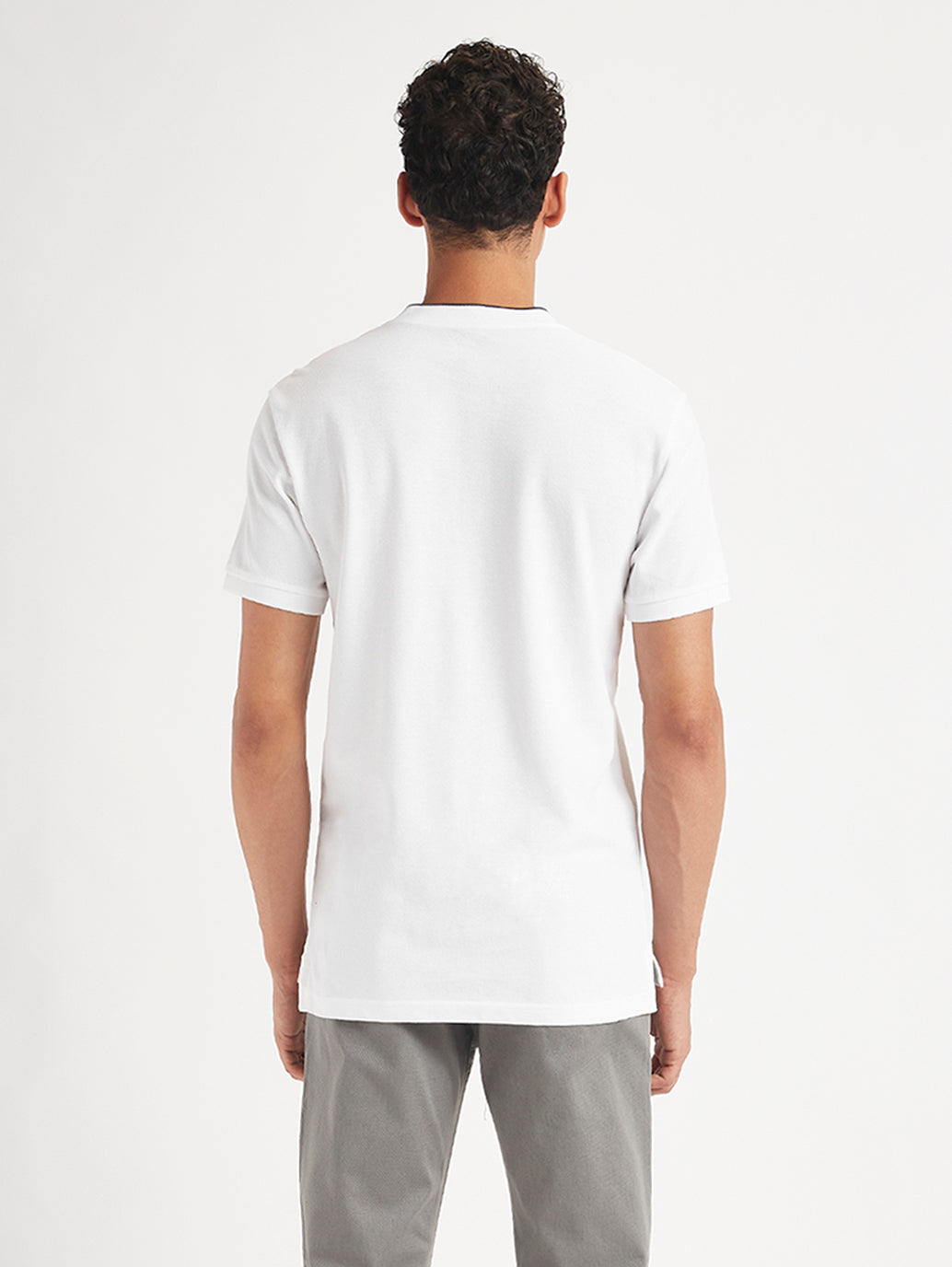 Men's Solid Slim Fit Polo T-Shirt
