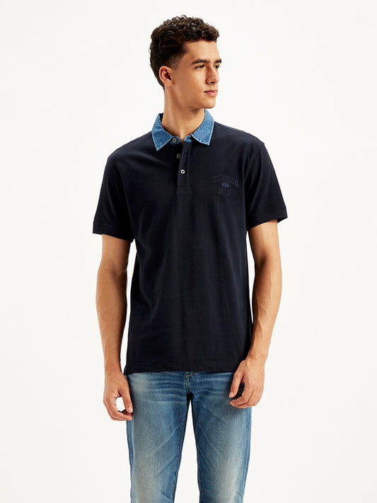 Men's Solid Slim Fit Polo T-Shirt